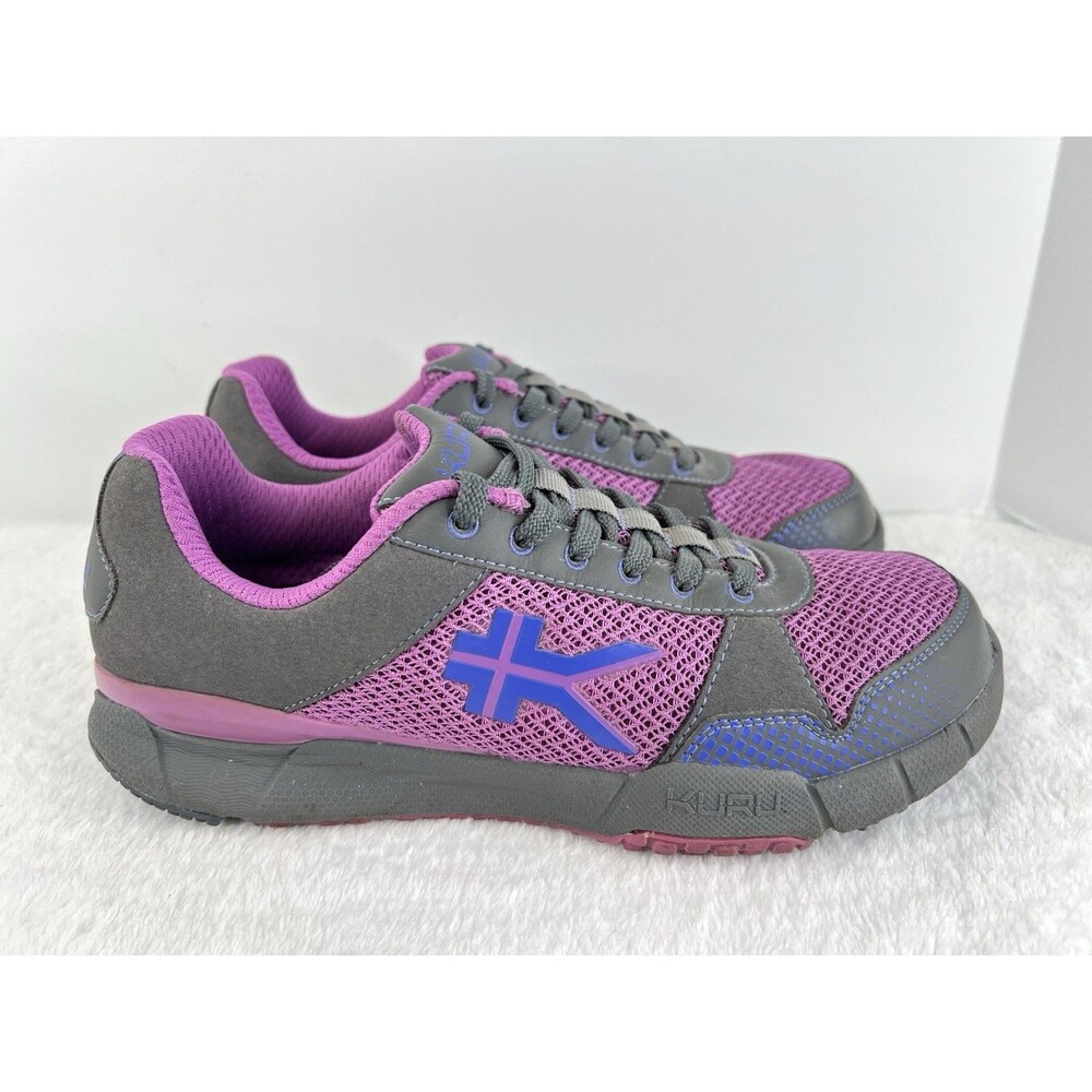 KURU Shoes Quantum Athletic Low Sneakers Mesh Womens Size 9 Purple Blue Grey